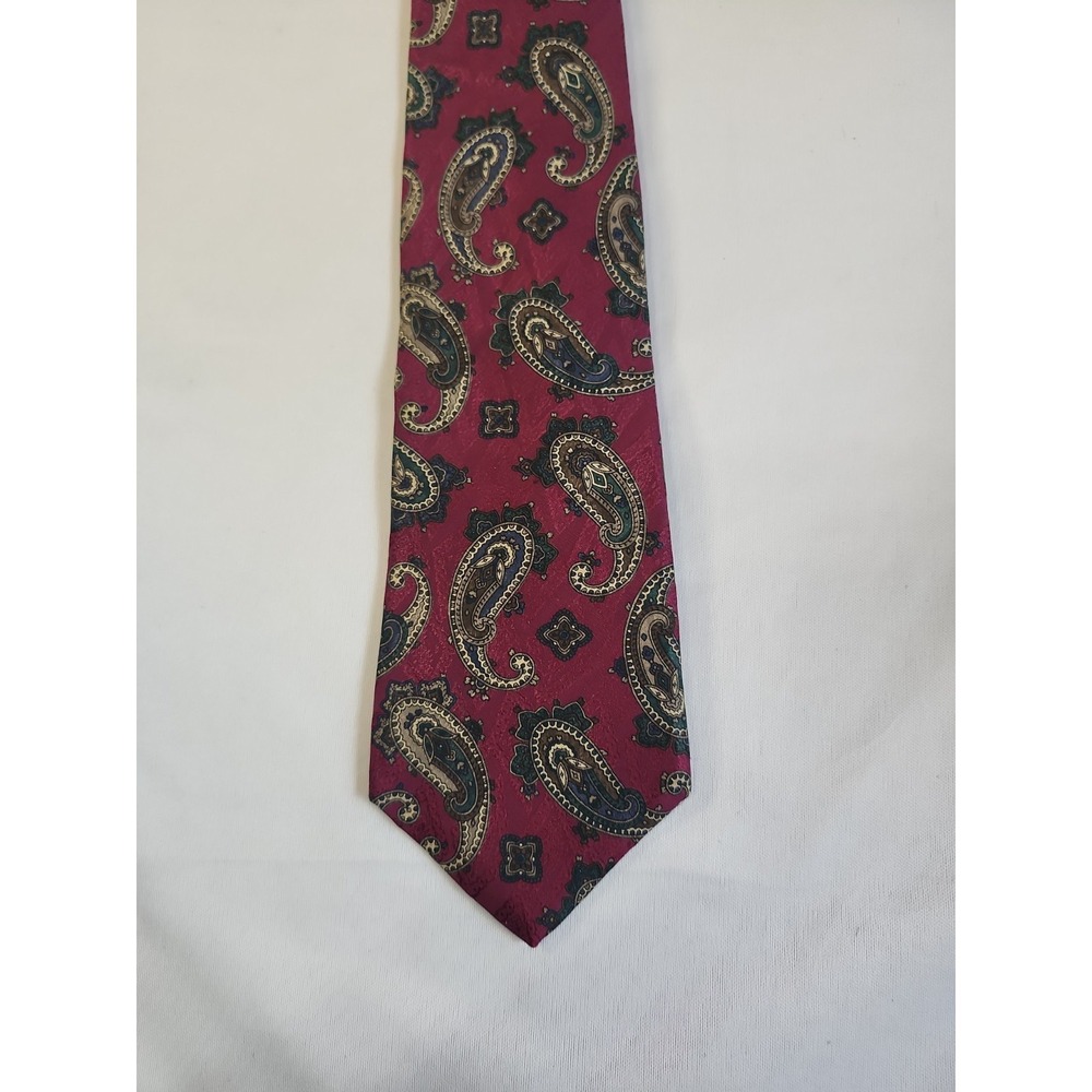 Vintage Briar Tie Weikert-Little In Hanover PA Silk From Italy Made‎ In The USA